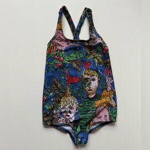 Wolf & Rita x JC de Castelbajac Girls Filomena Dans La Foret Swimsuit - Size 8Y